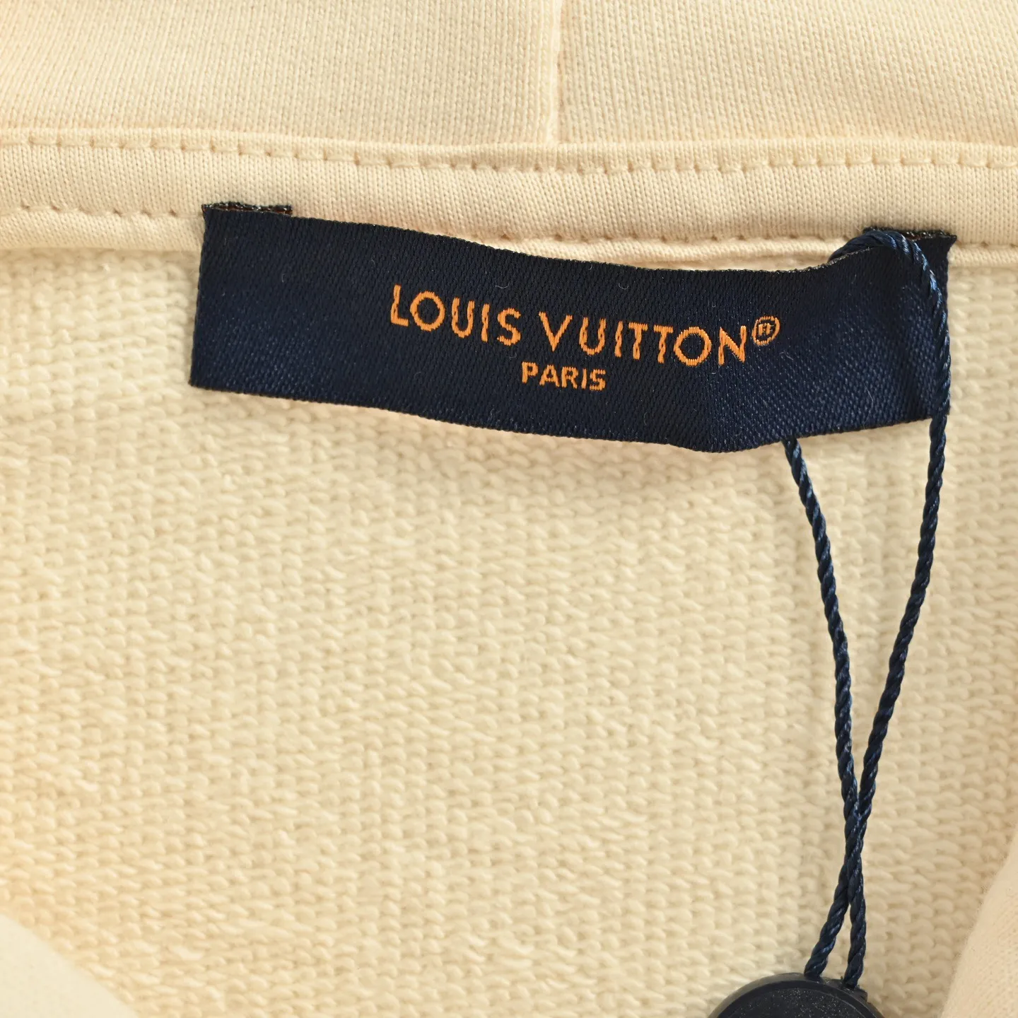 Louis Vuitton/Louis Vuitton 25Fw blue circle printed hooded sweatshirt